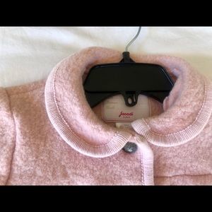 Jacadi pink 100% wool jacket size 10